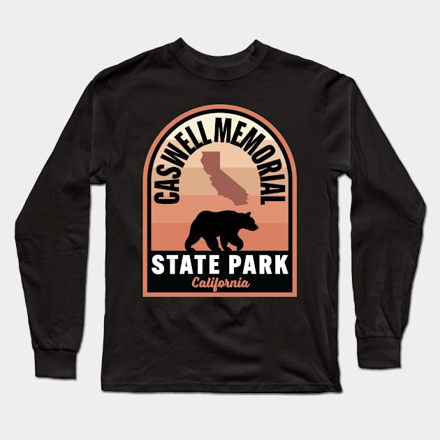 Caswell Memorial State Park CA Bear Long Sleeve T-Shirt by HalpinDesign